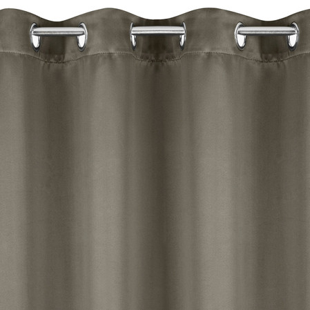 ZASŁONA GOTOWA NERISA 140 X 250 CM CIEMNOBEŻOWY