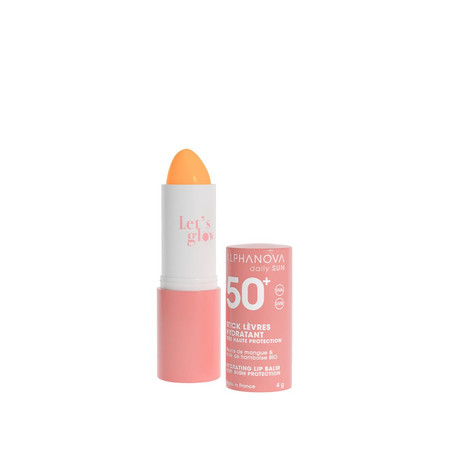 Alphanova Daily Sun, Glow, pomadka do ust z filtrem SPF50+, 4g