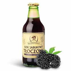 Sok jabłkowy tłoczony z owocem czarnego bzu 250 ml