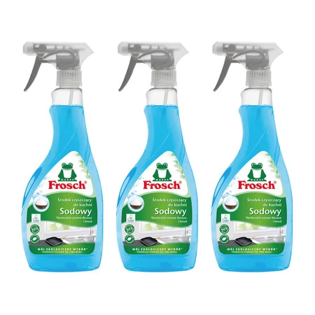 Zestaw 3x Frosch Sodowy środek czyszczący do kuchni 500ml