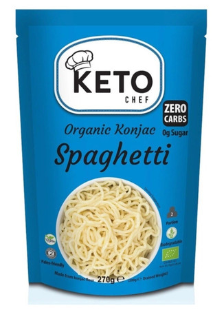 Keto Chef Makaron Konjac Typu Noodle Spaghetti Bezglutenowy Bio 270g