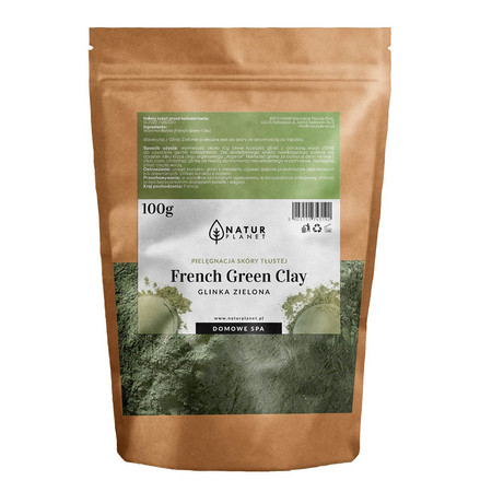 Natur Planet − Glinka oryginalna francuska zielona − 100 g