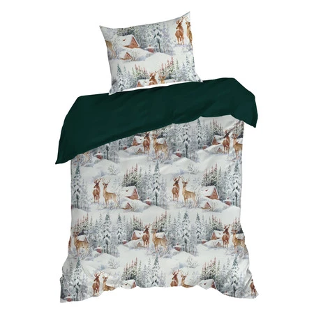 Komplet pościeli świątecznej 220x200 cm z mikrowłókna Fairyland