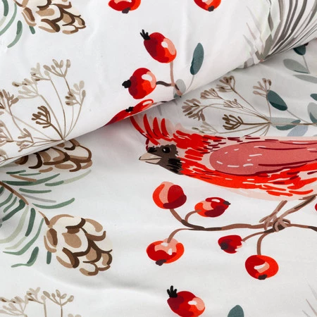 Komplet pościeli świątecznej Willow, 220 x 200 cm, Biały