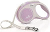 FLEXI NEW COMFORT Smycz taśmowa S / 5m różowa