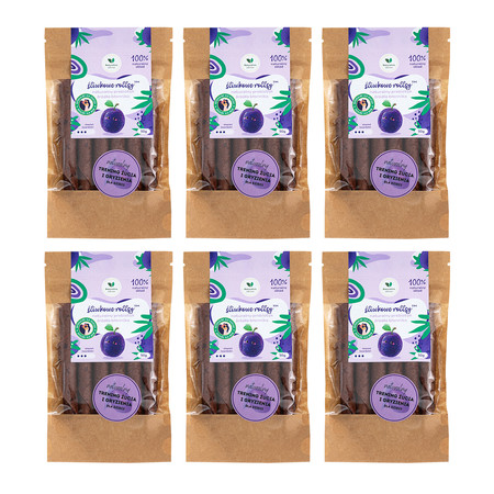 Zestaw 6x Naturalnie Zdrowi Śliwkowe rollsy z inuliną 50 g