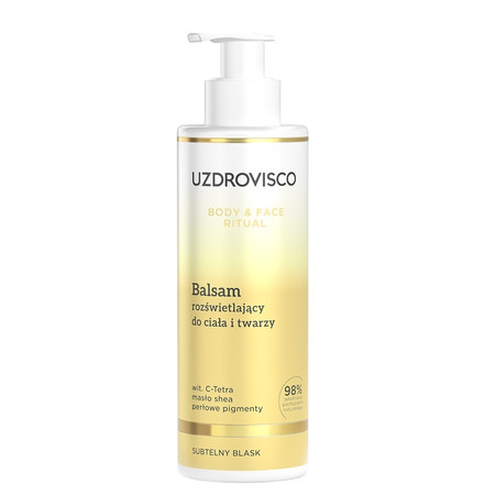 Uzdrovisco,Body & Face Ritual, Balsam rozświetlający do ciała i twarzy, 200 ml