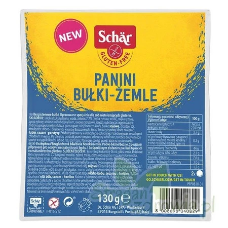 Schar -  panini bułki -żemle bezglutenowe - 130 g