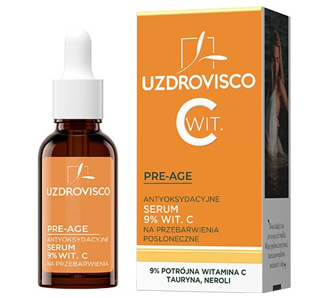 Uzdrovisco - Pre-Age antyoksydacyjne serum 9% wit. C na przebarwienia 30ml