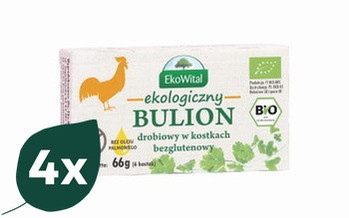EkoWital, Zestaw 4xBulion drob. kostki, BIO 4x66g
