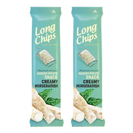 Zestaw 2x Chipsy ziemniaczane o smaku chrzanu 75 g