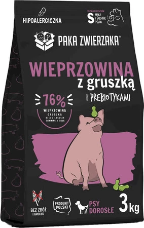 PAKA ZWIERZAKA Wieprzowina z Gruszką S bez zbóż 3kg