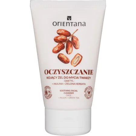 Orientana Oczyszczenie Kojący Żel do mycia twarzy Daktyl Inulina Zielona Herbata 125ml