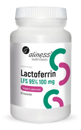 Aliness Lactoferrin LFS 90% 100 mg x 60 kaps