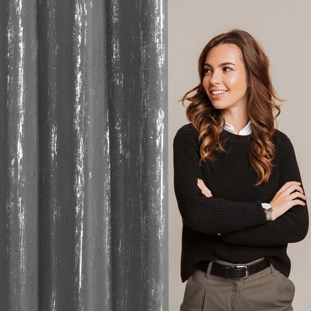 ZASŁONA GOTOWA LIBI 140 X 250 CM GRAFITOWY