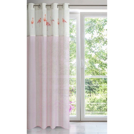 ZASŁONA GOTOWA FLAMINGO 140 X 250 CM JASNORÓŻOWY