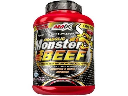 Amix Anabolic Monster BEEF 90% Odżywka Białkowa Wołowa 1000g smka czekolada