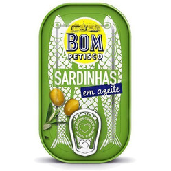 SARDYNKI PORTUGALSKIE W OLIWIE Z OLIWEK 120 g (84 g)  - BON APPETIT (BOM PETISCO)
