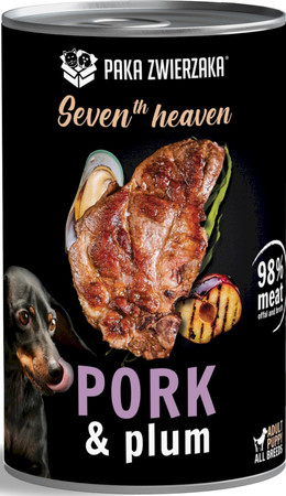 Paka Zwierzaka Seventh Heaven Schab ze śliwką- karma mokra dla psa - 400g