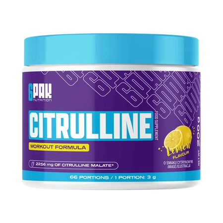 6PAK CITRULLINE odżywka przedtreningowa 200g smak lemon