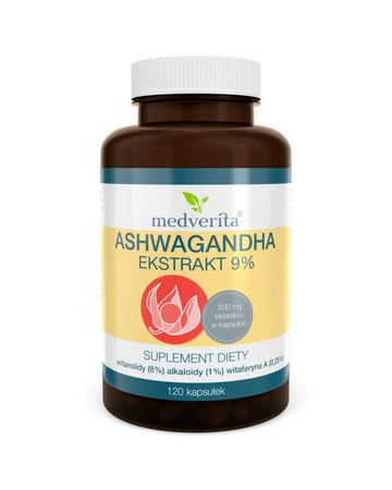 Medverita Ashwagandha 9% 120 kaps.