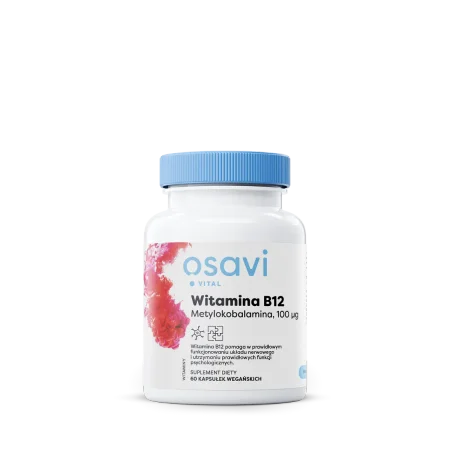 Osavi Liposomal Vitamin B12, Methylcobalamin 100mcg - 60 vegan caps