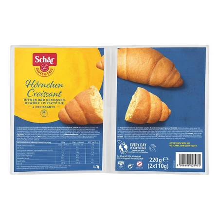 Schar − Croissant 4 szt. bezgl. − 220 g