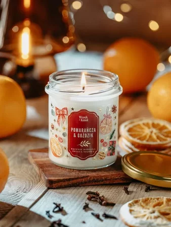 Woskiknot świeca sojowa Pomarańcza & Goździk 300ml
