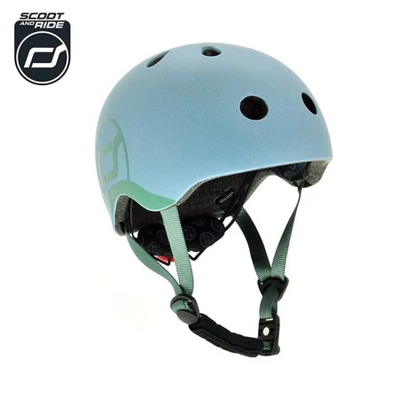 SCOOTANDRIDE Kask XXS-S dla dzieci 1-5 lat Steel