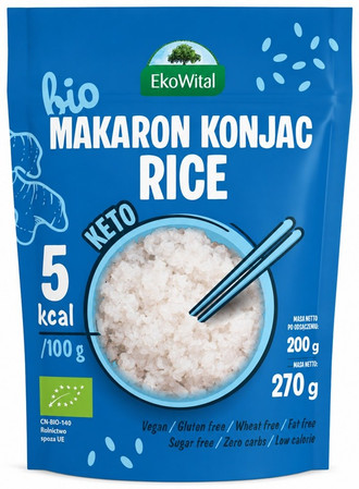 Makaron KONJAC rice Bezglutenowy BIO 270 g/ 200 g
