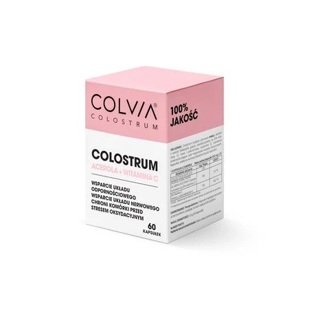 Colvia Colostrum + Acerola + Vitamina C na odporność 60 kaps.