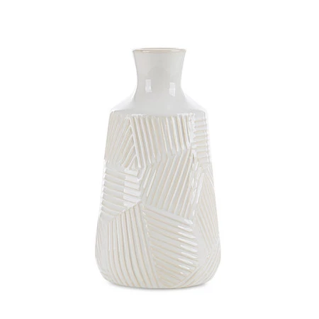 WAZON DEKORACYJNY ROMINA (01) O 13 X 23 CM KREMOWY
