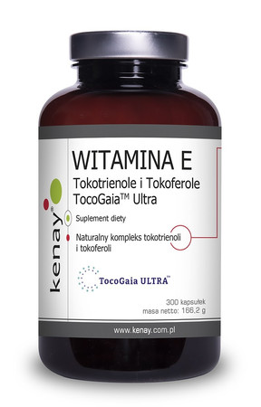 Kenay Witamina E Tokotrienole i Tokoferole TocoGaia™ Ultra 300 kaps.