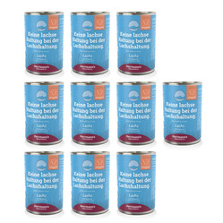Zestaw 10x HERRMANN'S MANUFAKTUR Selection Dog Lachs - łosoś z morelami (400g)