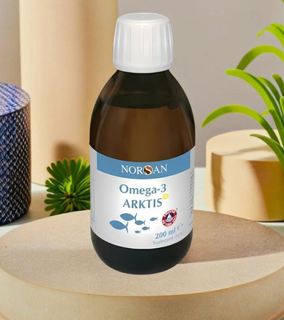 Zestaw: 2x Norsan Omega-3 ARKTIS naturalny olej z dorsza kwasy EPA i DHA 200 ml smak cytrynowy