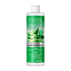 Organic Aloe Vera nawilżający płyn micelarny 5w1 do każdego rodzaju cery Aloes 400ml