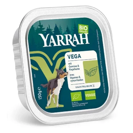 YARRAH Morka karma - VEGA Z OWOCAMI DZIKIEJ RÓŻY BIO 150 g