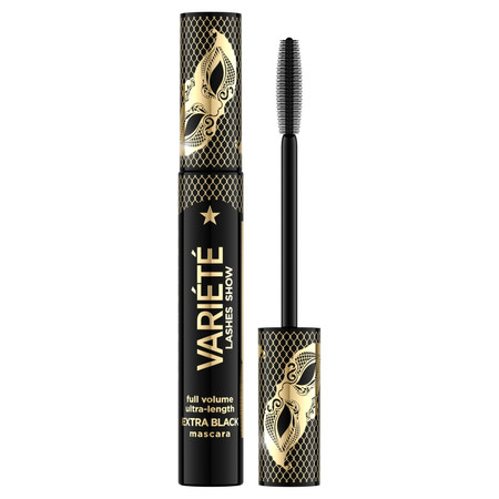 Variete pogrubiająco-wydłużający tusz do rzęs Extra Black 10ml