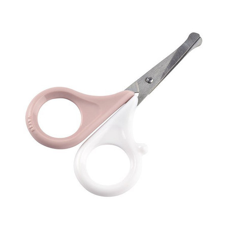 Beaba Nożyczki do paznokci w etui Old Pink
