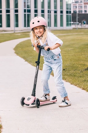 SCOOTANDRIDE Highwaykick 3 LED Hulajnoga składana ze świecącymi kółkami 3+ Rose