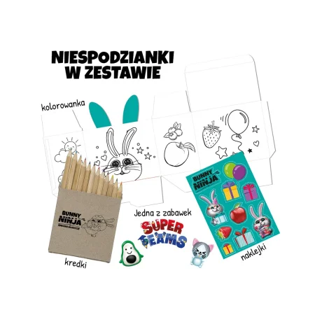 Bunny Ninja Gift Box Zestaw owocowych słodyczy 108 g