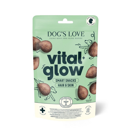 DOG'S LOVE VITAL+ Glow Hair Skin - zdrowa skóra i lśniąca sierść przysmaki funkcjonalne dla psa (150g)