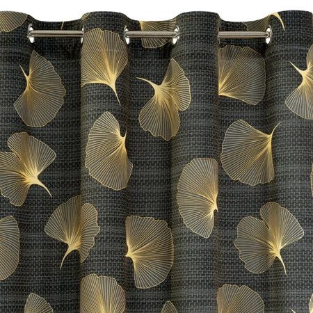 ZASŁONA GOTOWA D91 OFELIA 140 X 250 CM GRAFITOWY