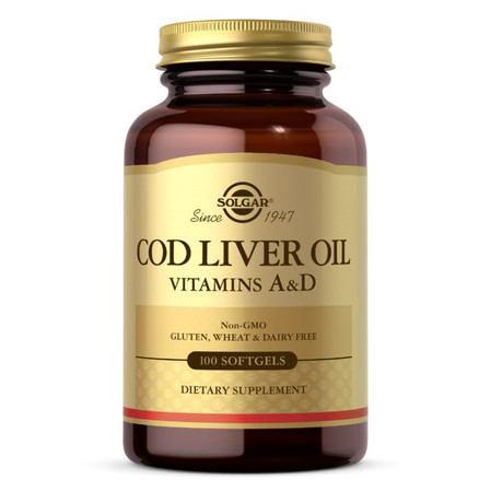 Cod Liver Oil - Vitamins A&D (100 kaps.)