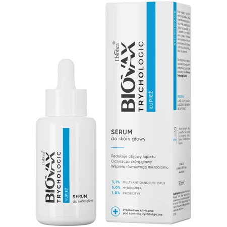 L'biotica Biovax Trychologic serum do skóry głowy łupież 50 ml