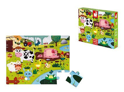 Janod Puzzle sensoryczne 20 elementów Farma