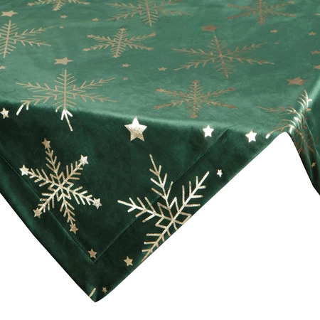Bieżnik świąteczny na stół, rozm.: 85 x 85 cm, kolor ciemnozielony
