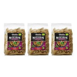 Zestaw: 3x MAKARON (SEMOLINOWY RAZOWY) PENNE BIO 500 g - VITALIANA