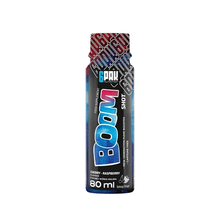 6PAK BOOM SHOT 80ml CHERRY-RASPBERRY