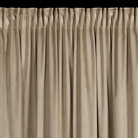 ZASŁONA GOTOWA CARLI NA TAŚMIE 140 X 270 CM CIEMNOBEŻOWY